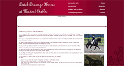 Desktop Screenshot of dressagehorsesholland.com