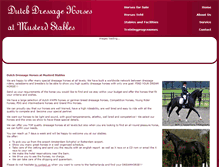 Tablet Screenshot of dressagehorsesholland.com